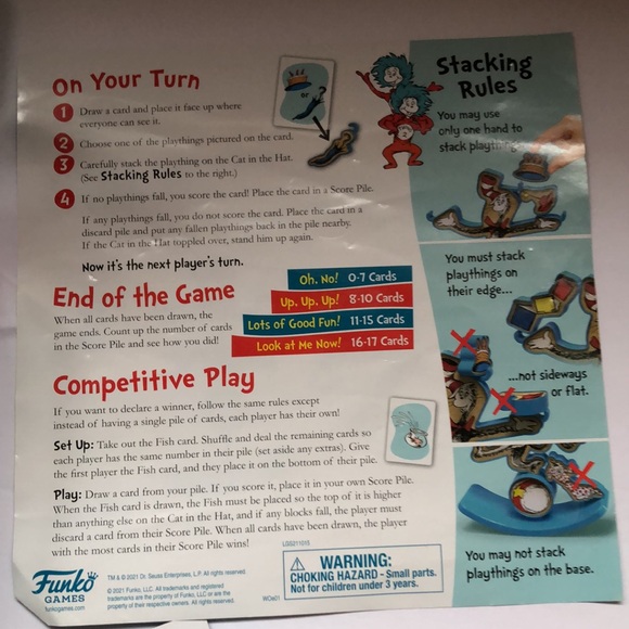 Dr. Seuss Stack with the Cat Game - Multicolor - Picture 5 of 5